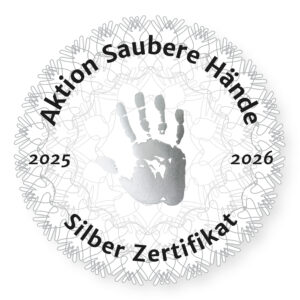 Aktion Saubere Hände - Silber Zertifikat