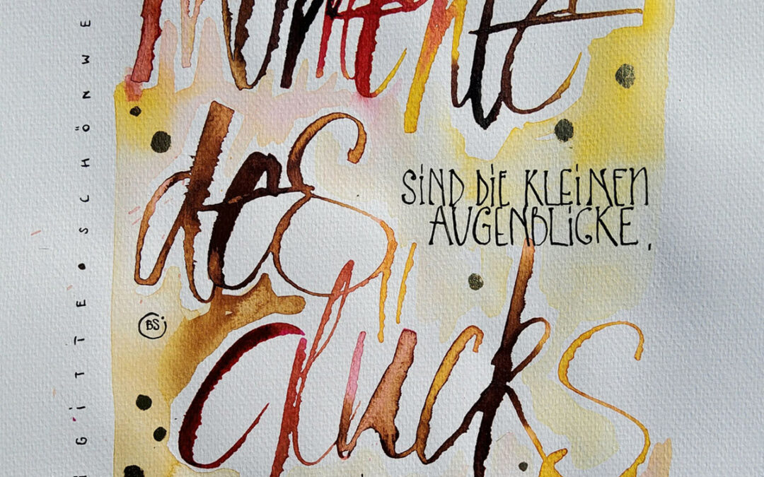 Kunstausstellung von Brigitte Schönweiß                                          “ Momente des Glücks“